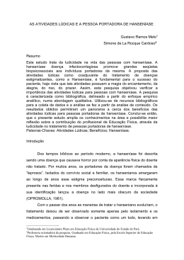 AS ATIVIDADES L&Uacute;DICAS E A PESSOA PORTADORA DE