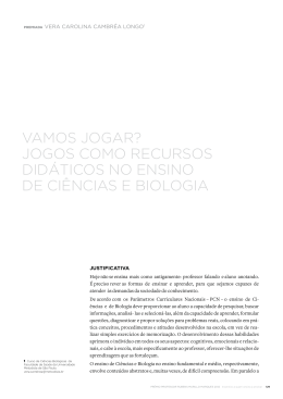 jogos como recursos didáticos no ensino de ciências e biologia