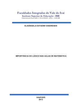 Import&acirc;ncia do L&uacute;dico Nas Aulas de Matem&aacute;tica