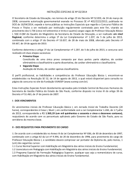 instru&ccedil;&otilde;es - Secretaria da Educa&ccedil;&atilde;o