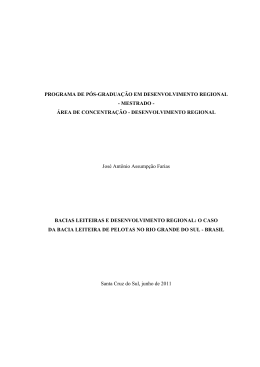 DESENVOLVIMENTO REGIONAL Jos&eacute; A