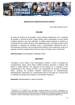 35 DESAFIO DE CONCEITUAR &Eacute;TICA CRIST&Atilde; Ivan