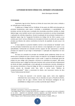 Eticidade e Estabiliza&ccedil;&atilde;o Normativa