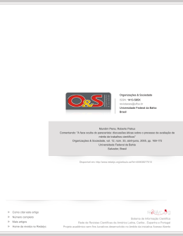 A face oculta do parecerista: discuss&otilde;es &eacute;ticas sobre o processo de