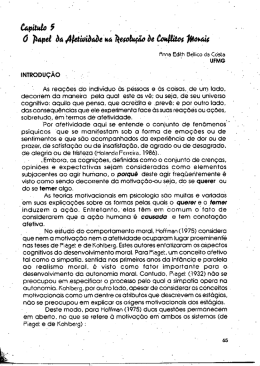 O papel da afetividade na resolução de conflitos morais