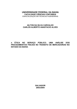 a &eacute;tica no servi&ccedil;o p&uacute;blico