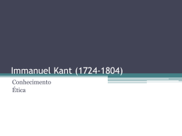 Immanuel Kant (1724-1804)