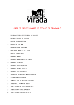 Virada Lista de profissionais de SP