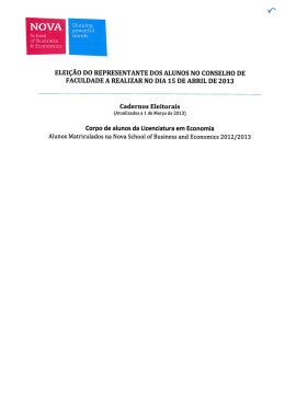 Licenciatura Economia - Nova School of Business and Economics