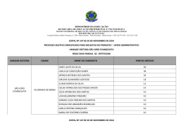 EDITAL 147 - RESULTADO PARCIAL 02 - SAO JOAO