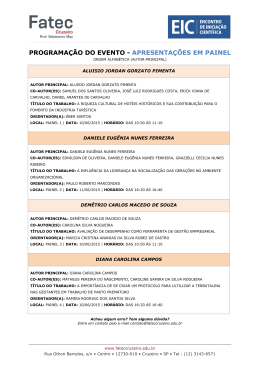 Apresenta&ccedil;&otilde;es de P&ocirc;ster