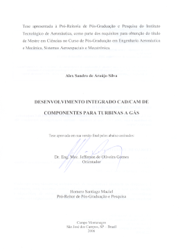 Desenvolvimento Integrado CAD/CAM de Componentes - CCM-ITA