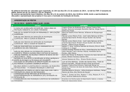 Apresenta&ccedil;&atilde;o de P&ocirc;ster