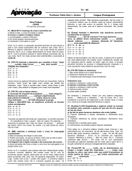 TJ - SC Língua Portuguesa 1 Para Praticar