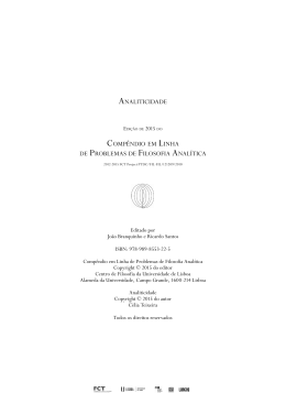 ANALITICIDADE COMP&ecirc;NDIO EM LINHA DE PROBLEMAS DE