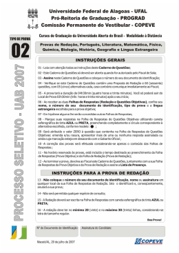 Prova - Tipo 2