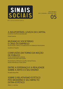 Revista Sinais Sociais N5 pdf