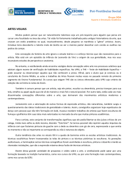Pr&eacute;-Vestibular Social ARTES VISUAIS