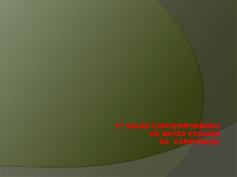 1º salão contemporâneo de artes visuais de