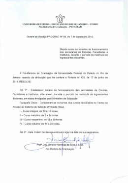 Pró-Reitoria de Graduação - PROGRAD