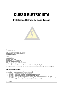 Instala&ccedil;&otilde;es El&eacute;tricas de Baixa Tens&atilde;o