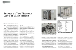 Ensaios de Tipo TTA para CCM`s de Baixa Tens&atilde;o
