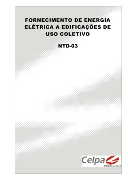 fornecimento de energia el&eacute;trica a edifica&ccedil;&otilde;es de uso coletivo ntd-03
