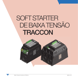 SOFT STARTER DE BAIXA TENSÃO TRACCON