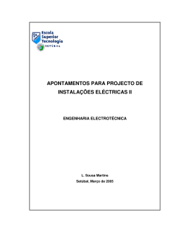 Projecto de Instala&ccedil;&otilde;es El&eacute;ctricas 2