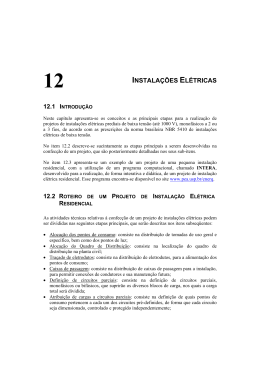Projeto de Instala&ccedil;&otilde;es El&eacute;tricas