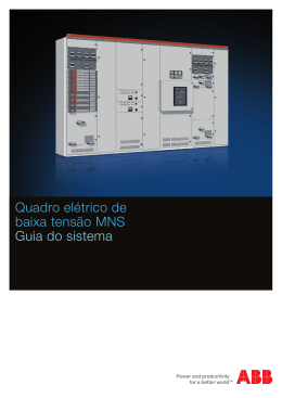 Quadro el&eacute;trico de baixa tens&atilde;o MNS Guia do sistema