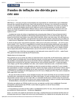 Fundos de Infla&ccedil;&atilde;o