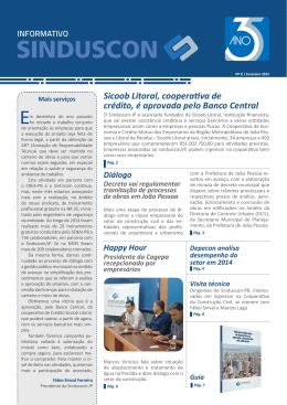 Informativo Sinduscon/JP - Ano II