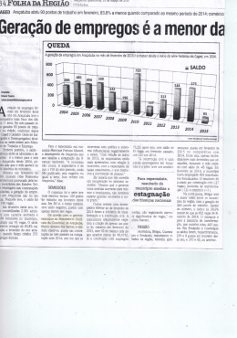 Gera&ccedil;&atilde;o de empregos &eacute; a menor da s&eacute;rie