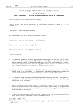 Diretiva 2014/42/UE do Parlamento Europeu e do Conselho, de 3