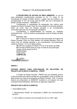Portaria n.&ordm; 172, de 24 de abril de 2014. O