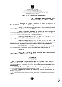 Resolução COCEPE 05 de 03 de abril de 2014