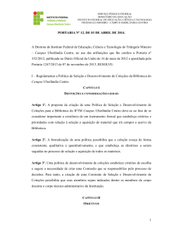 1 PORTARIA N&ordm; 12, DE 03 DE ABRIL DE 2014. A Diretora do