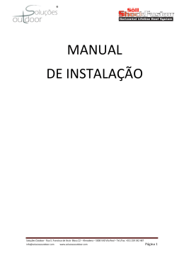 MANUAL DE INSTALA&Ccedil;&Atilde;O
