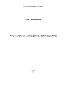 Posicionamento de C&acirc;meras por meio da Simula&ccedil;&atilde;o F&iacute;sica
