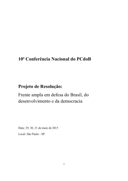 Projeto de Resolu&ccedil;&atilde;o - Funda&ccedil;&atilde;o Maur&iacute;cio Grabois