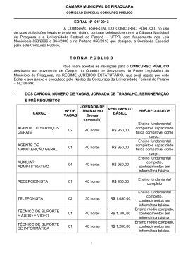 edital n&ordm; xxx/2010 &ndash; smrh - NC- UFPR