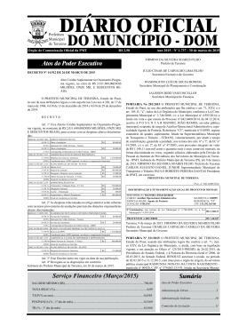 DOM1737-30032015 - Di&aacute;rio Oficial Eletr&ocirc;nico do Munic&iacute;pio de