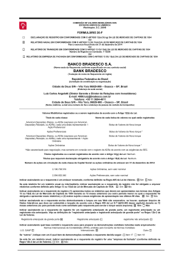 BANCO BRADESCO S.A. BANK BRADESCO