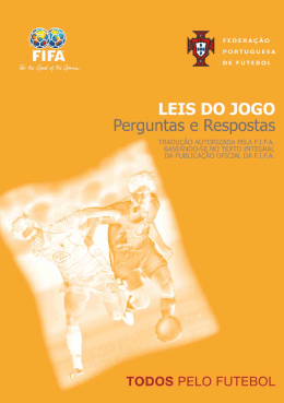 Livro das Leis de Jogo 2005 - Perguntas e Respostas
