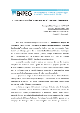 A LINGUAGEM IMAG&Eacute;TICA NA ESCOLA E NO ENSINO DA