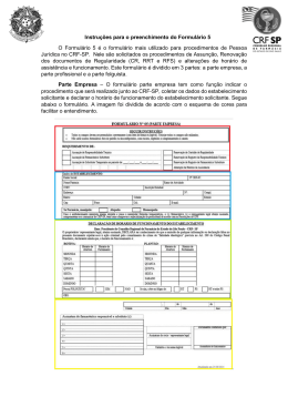 Como Preencher - CRF-SP