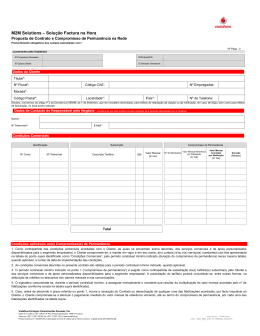 Contrato Cliente - Vodafone Negócios