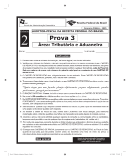 Prova 3 - Trib. e Aduaneira - Gab. 2