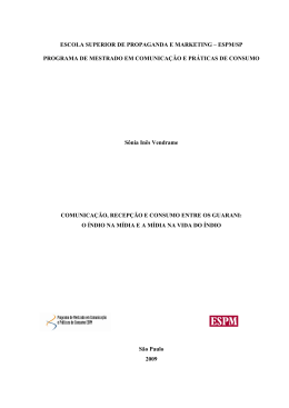 ESPM/SP PROGRAMA DE MESTRADO EM COMUNICAÇÃO E